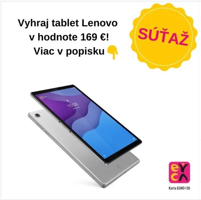 Súťaž o tablet Lenovo v hodnote 169 eur