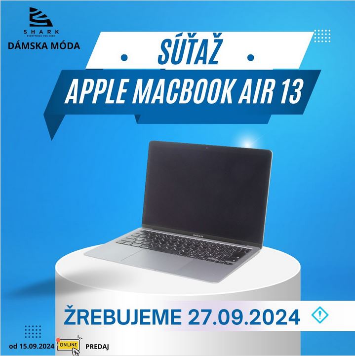 SÚŤAŽ O APPLE MACBOOK AIR 13