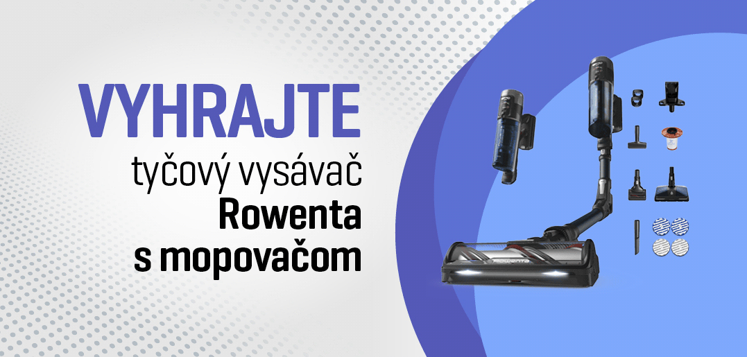 Súťažíme o tyčový vysávač s mopovačom Rowenta