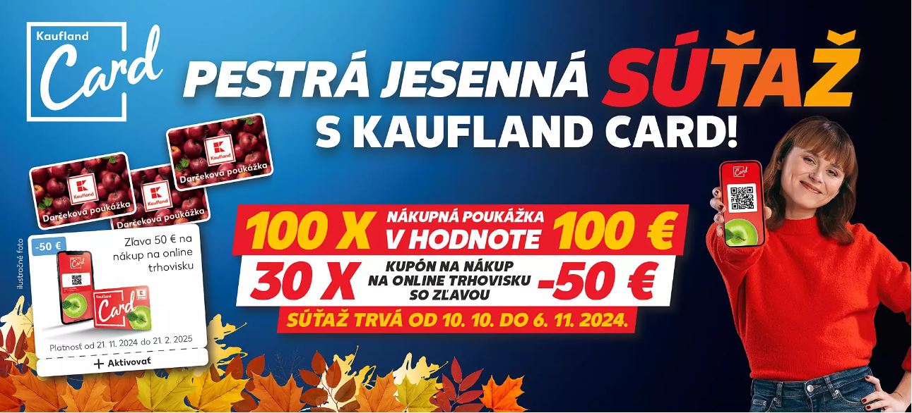 Pestrá jesenná súťaž s Kaufland Card 