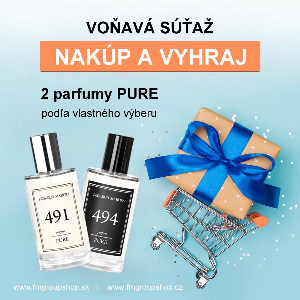 Hraj o 2 parfumy PURE podľa vlastného výberu