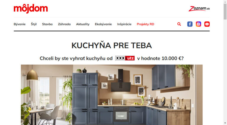 Súťaž o novú kuchyňu od XXXLutz v hodnote 10 000 eur