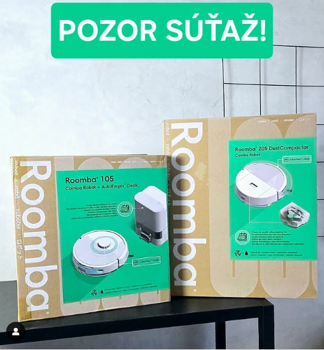 Vyhraj jeden z 2 robotických vysávačov iRobot Roomba
