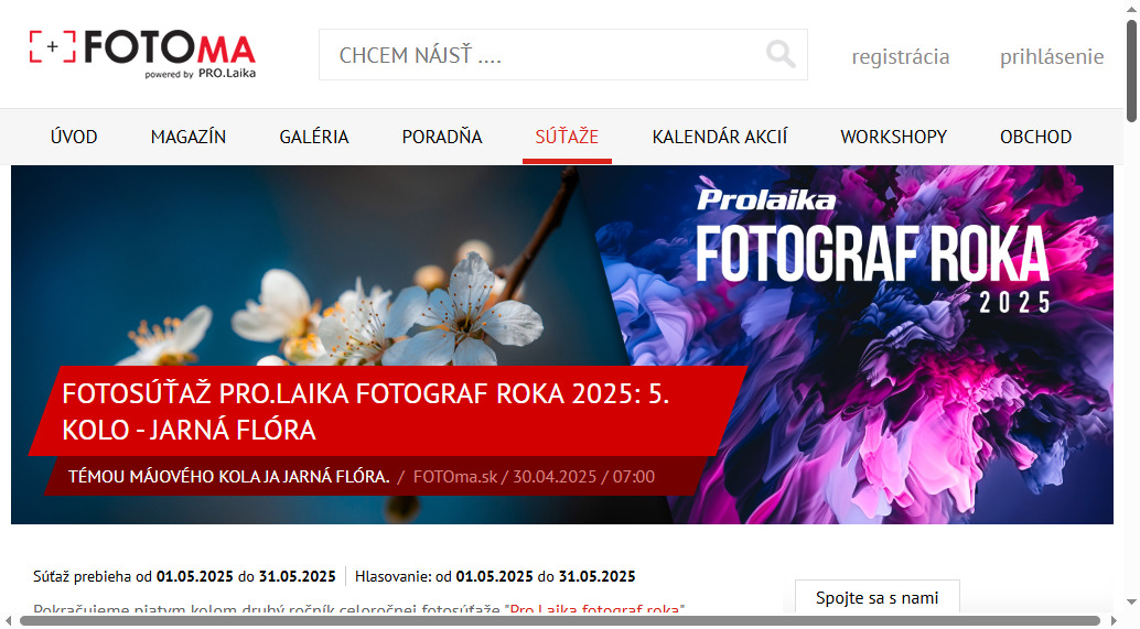 Fotosúťaž Pro.Laika fotograf roka 2025: 5. kolo &#8211;