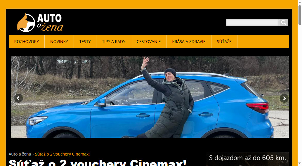 Súťaž o 2 vouchery Cinemax!