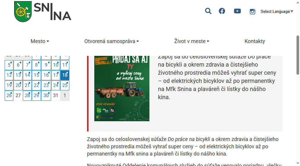 Bicykluj a vyhraj vlečku kompostu