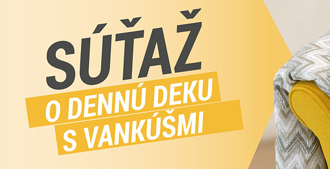 Súťaž o dennú deku s vankúšmi