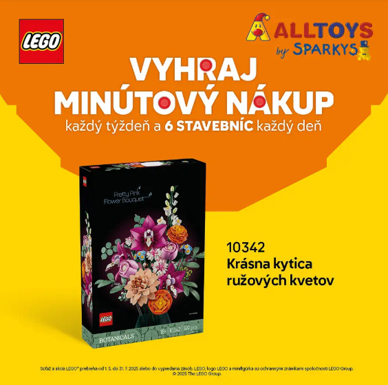 Vyhraj minútový nákup stavebníc LEGO v hodnote až 4000 