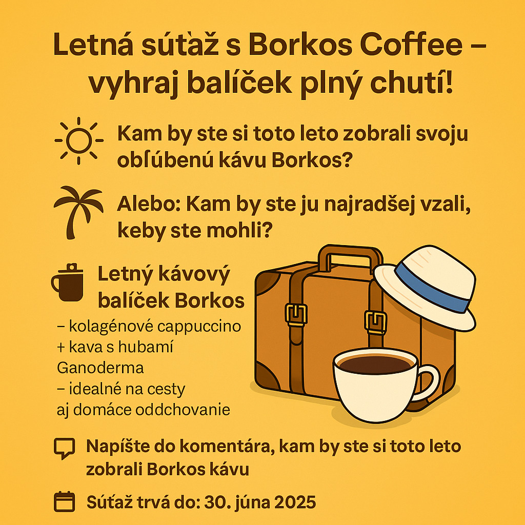 Letná súťaž s Borkos Coffee &#8211; vyhraj balíček plný