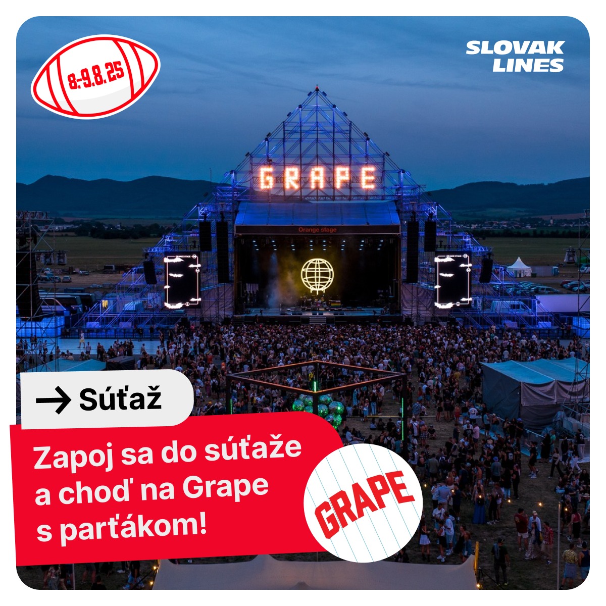 Súťaž o 2 lístky na Grape Festival 2025