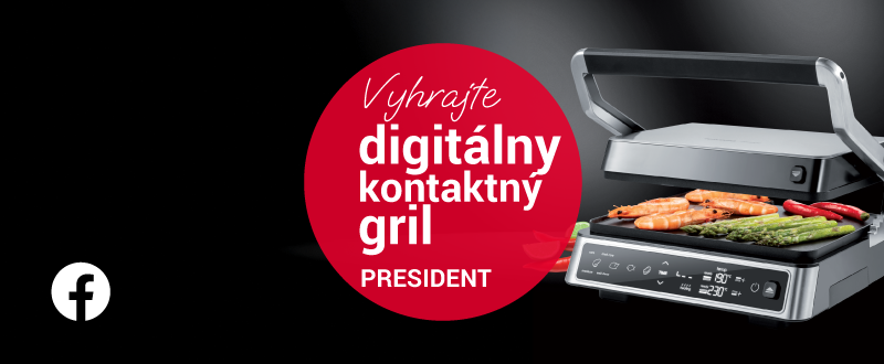 Letná súťaž o tri Digitálne kontaktné grily PRESIDENT