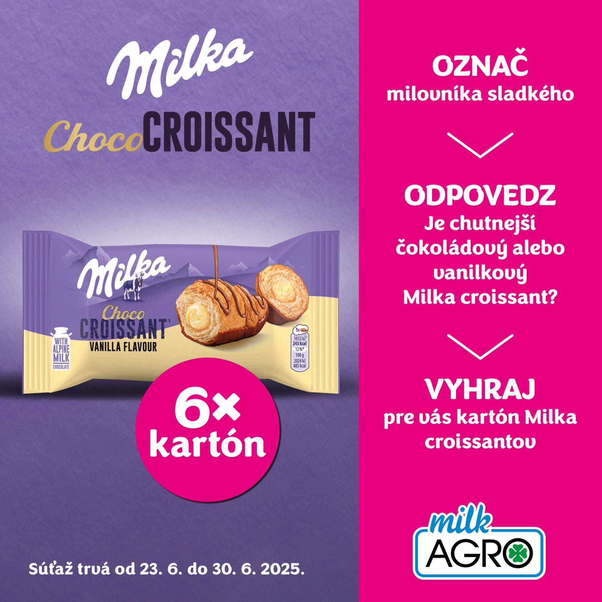 Súťaž s Milka croissantmi
