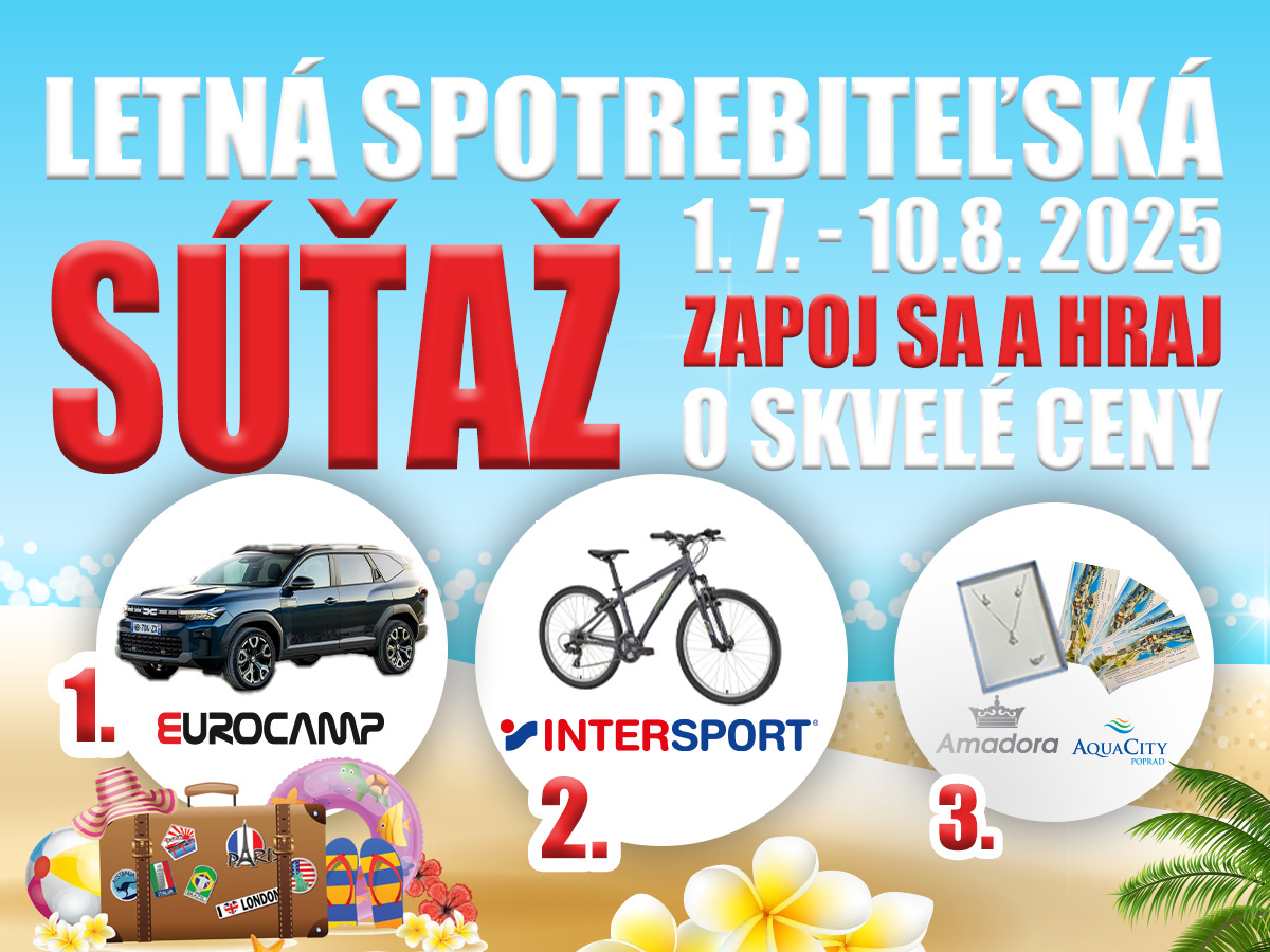 Nakúp aspoň za 15€ a vyhraj hodnotné ceny