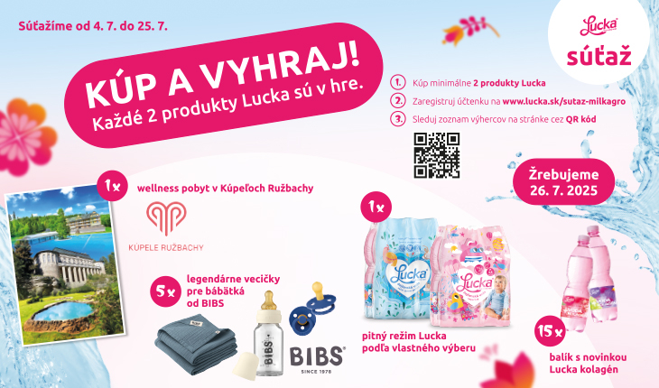 KÚPTE 2 LUCKY A VYHRAJTE JEDNU Z 22 CIEN