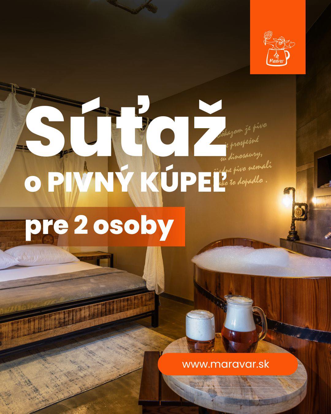 SÚŤAŽ o Pivný kúpeľ v hodnote 99€