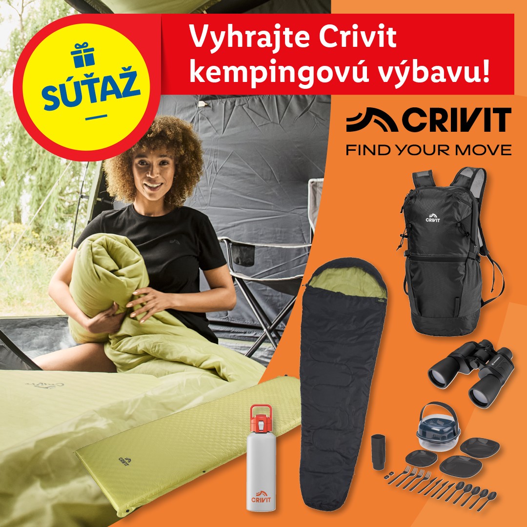 VYHRAJTE Crivit kempingovú výbavu