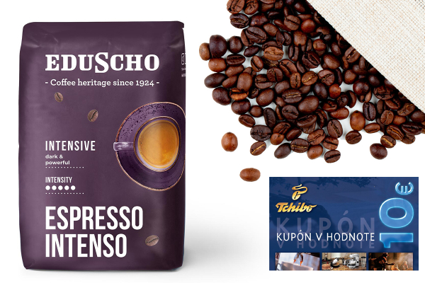 Súťaž o balíček s kávou Eduscho Espresso Intenso a darč