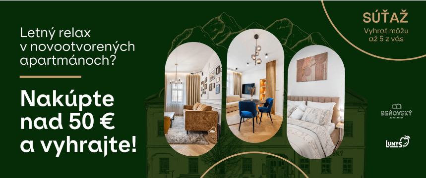 Vyhrajte víkendový relax v Beňovský Apartments a ďalšie