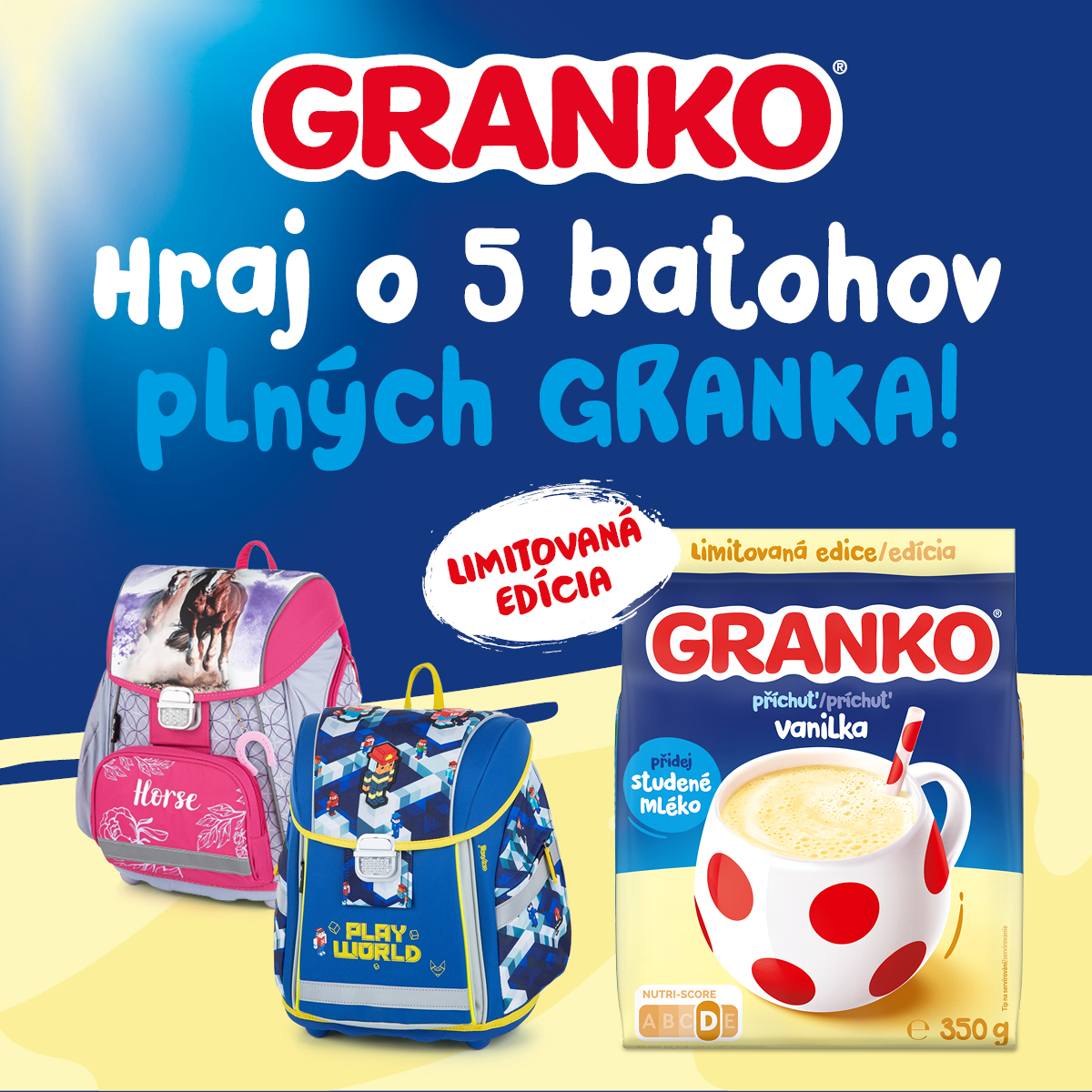 Hraj o 5 batohov plných Granka