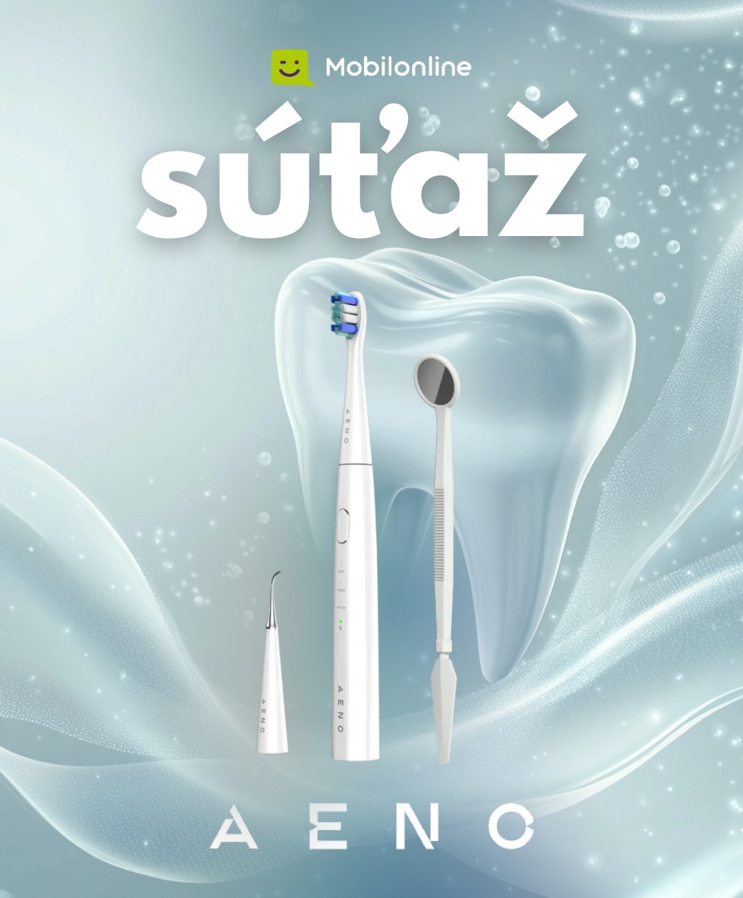 Súťaž o sonickú zubnú kefku AENO DB8