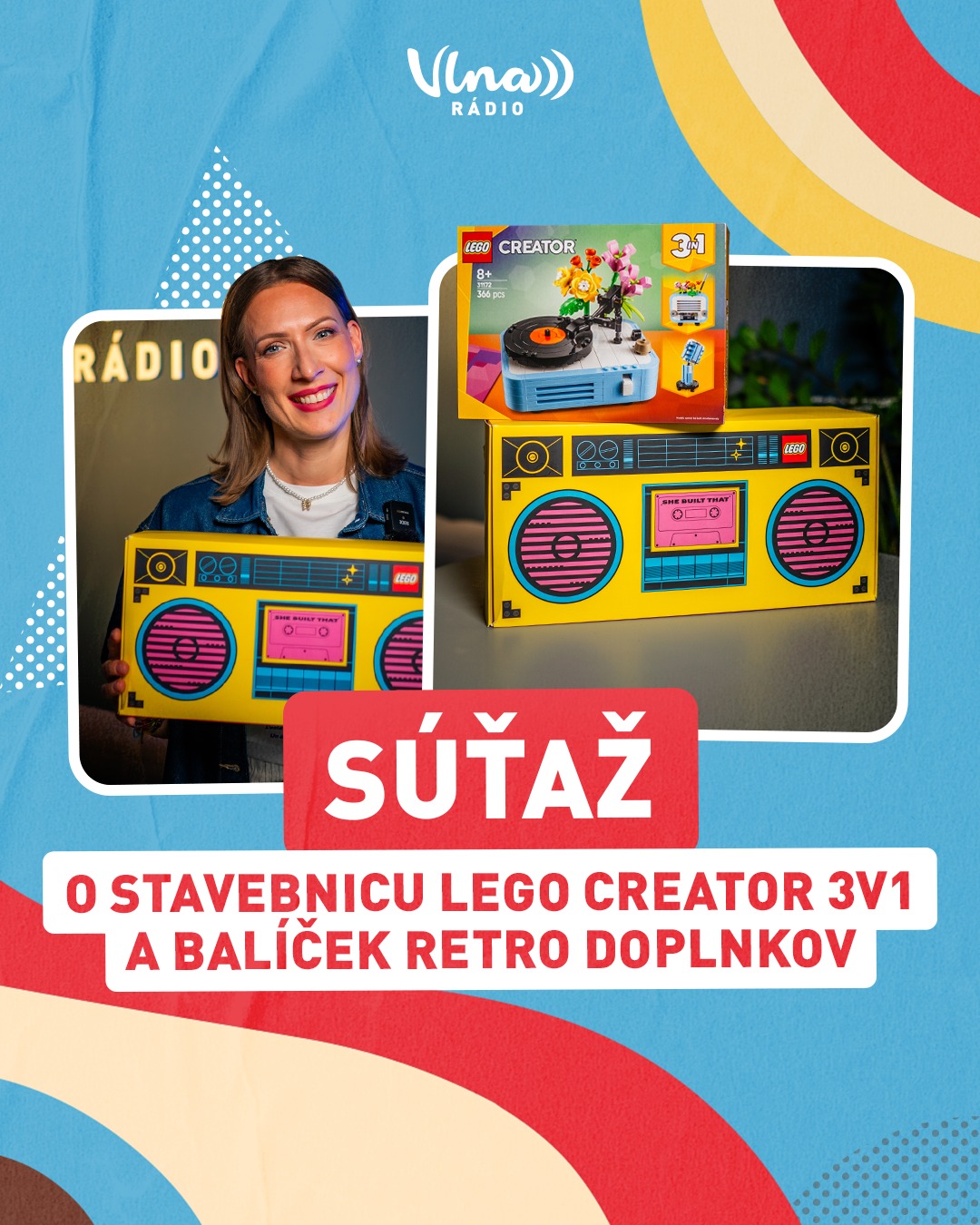 Súťaž o LEGO CREATOR 3v1 stavebnica