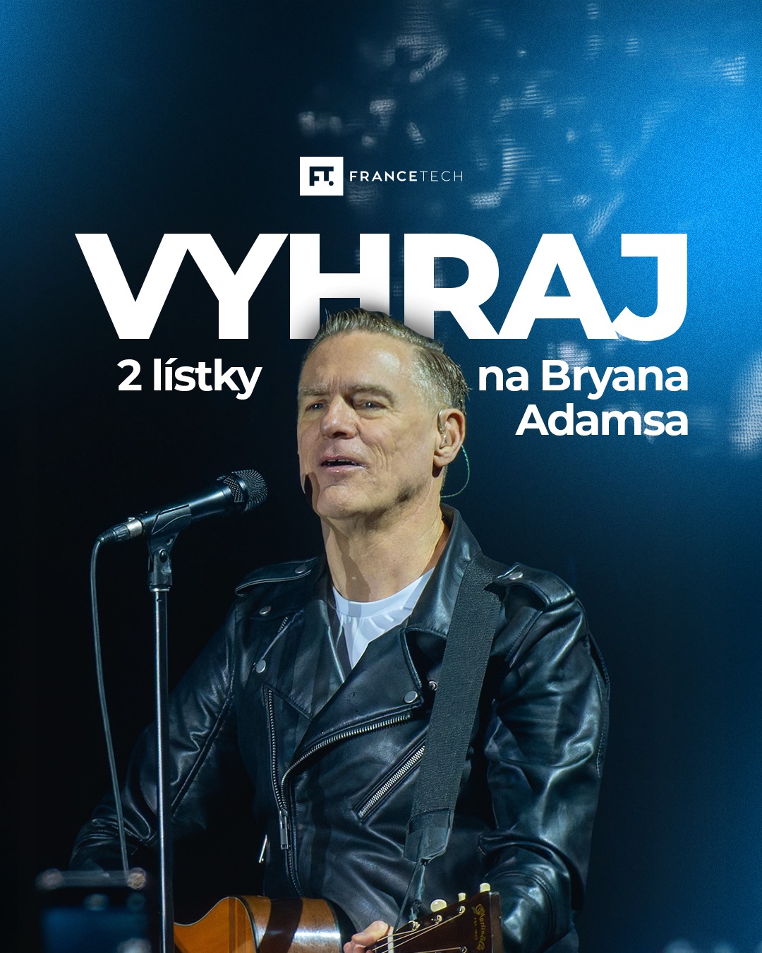 Vyhraj 2 lístky na koncert Bryan Adams