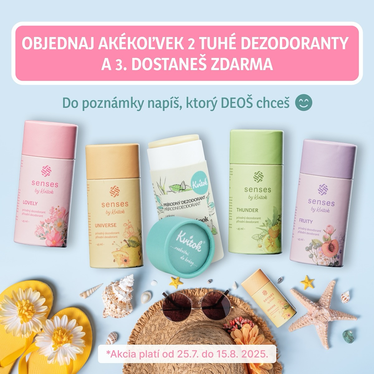 Súťaž &#8211; môžete vyhrať jeden tuhý dezodorant podľa