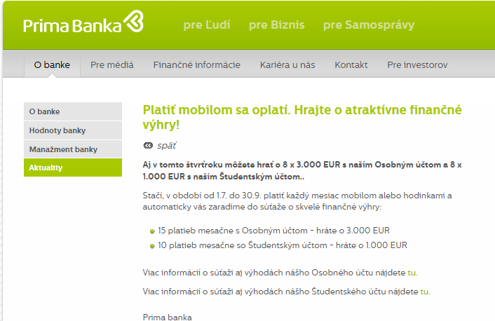Hrajte o atraktívne finančné výhry