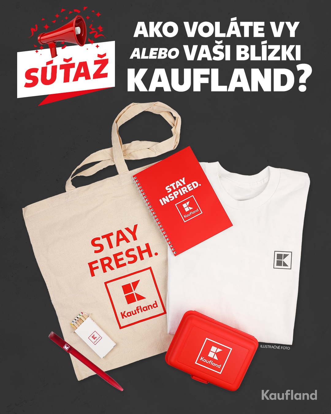 Súťaž o 20x balíček darčekových predmetov Kaufland Slov