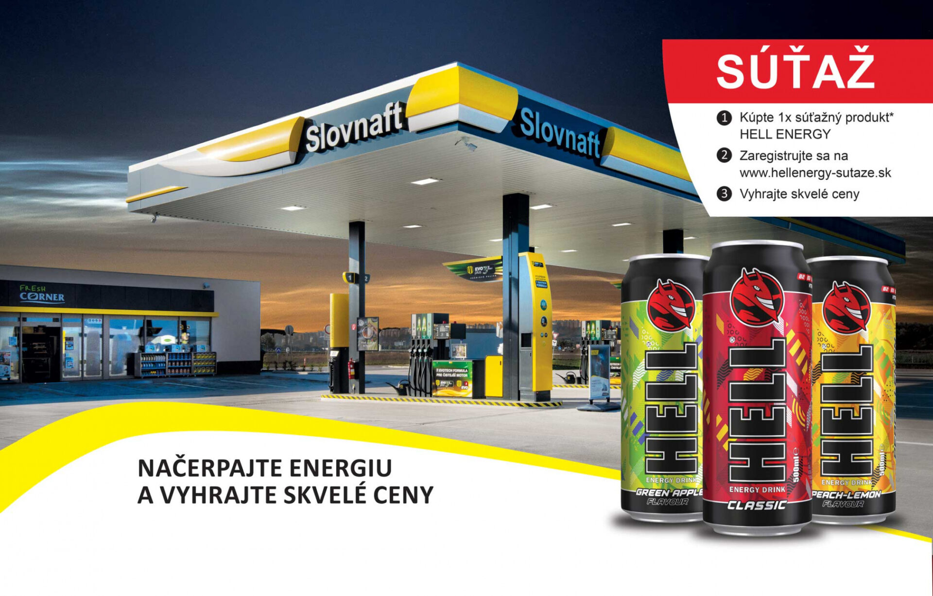 Súťaž SLOVNAFT | HELL Energy Drink