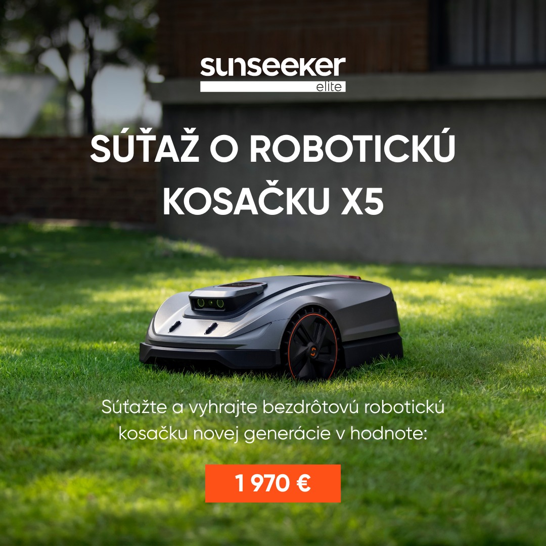Súťaž o robotickú kosačku X5 v hodnote 1 970 €