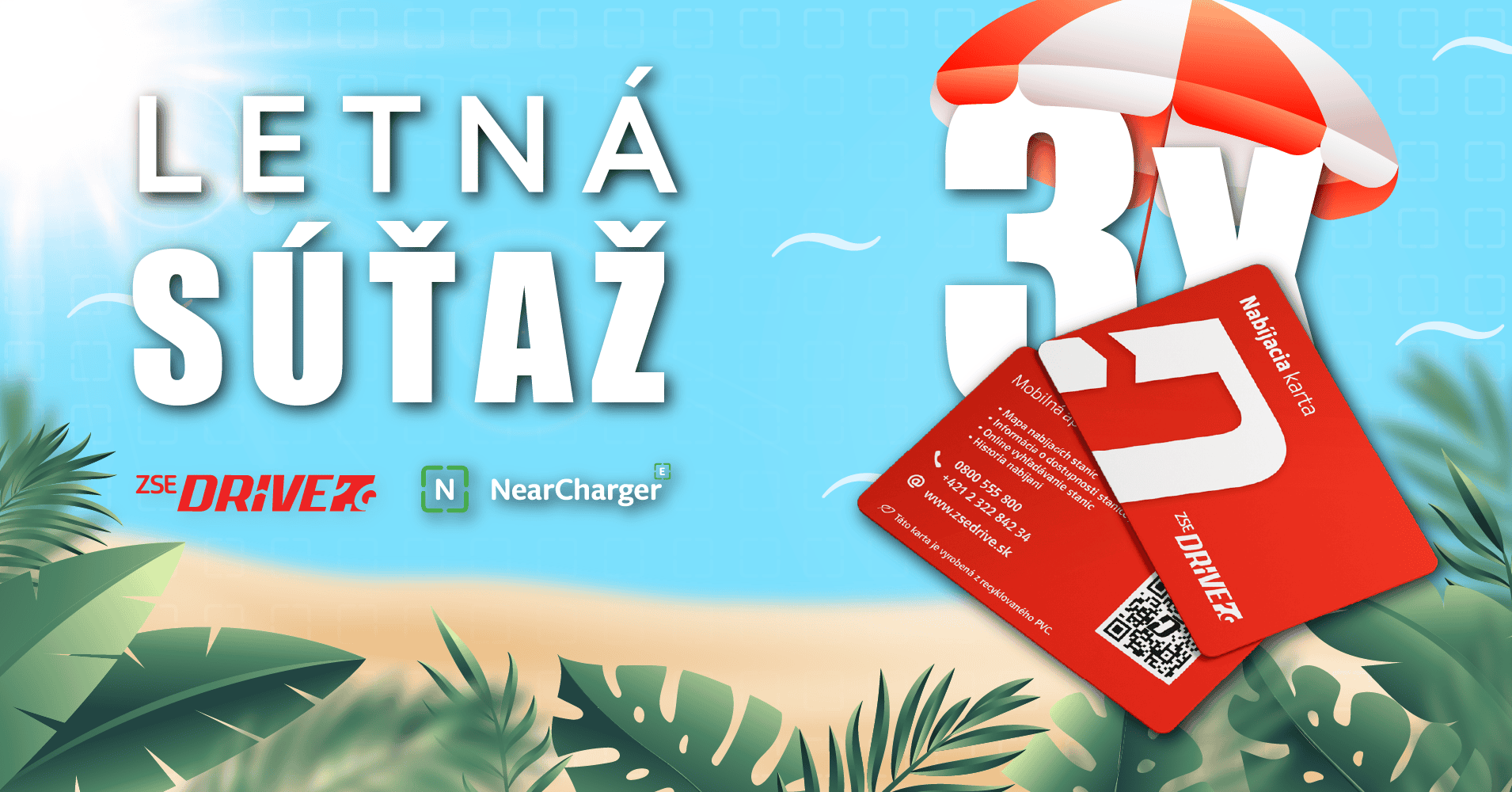 Letná súťaž ZSE Drive a Nearcharger.sk