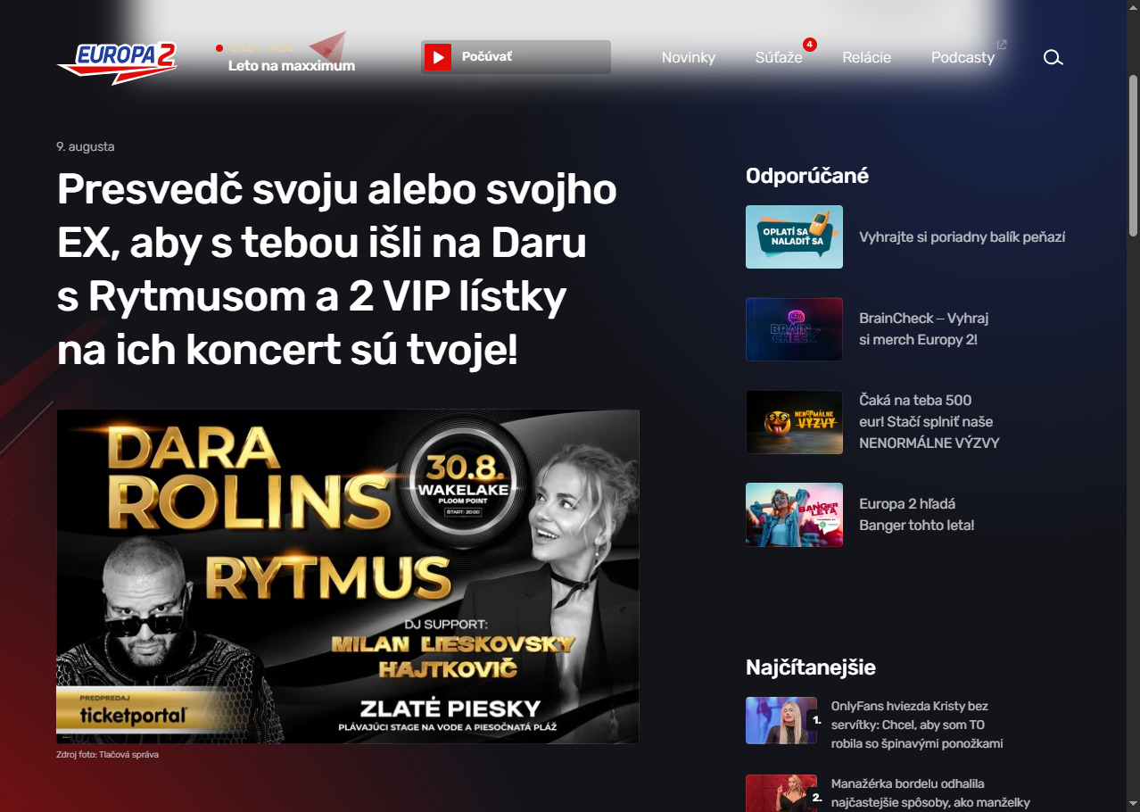 Presvedč svoju alebo svojho EX, aby s tebou išli na Dar