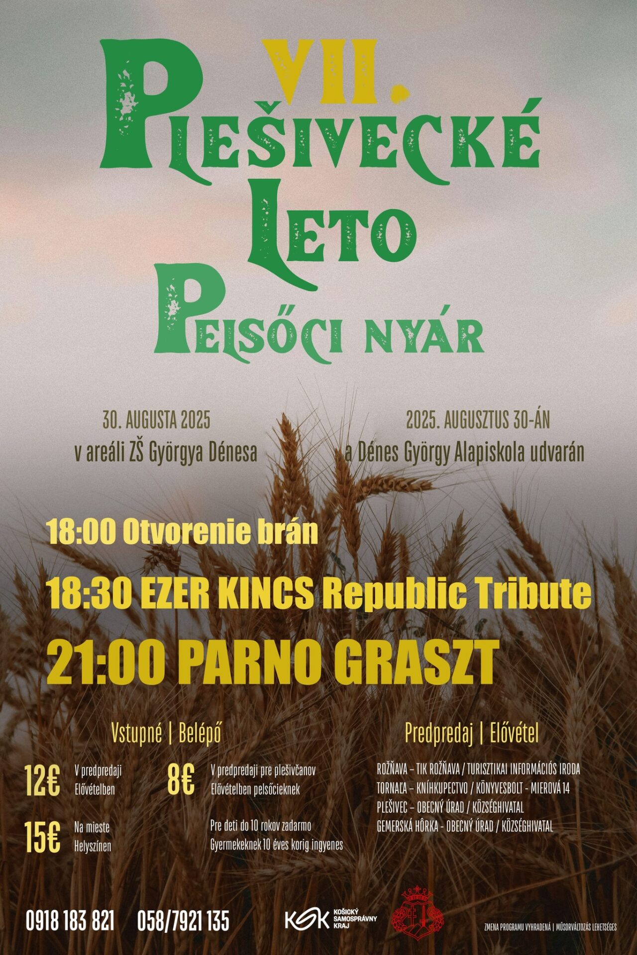 Súťaž o 3x &#8211; 2 lístky na VII. Plešivecké leto