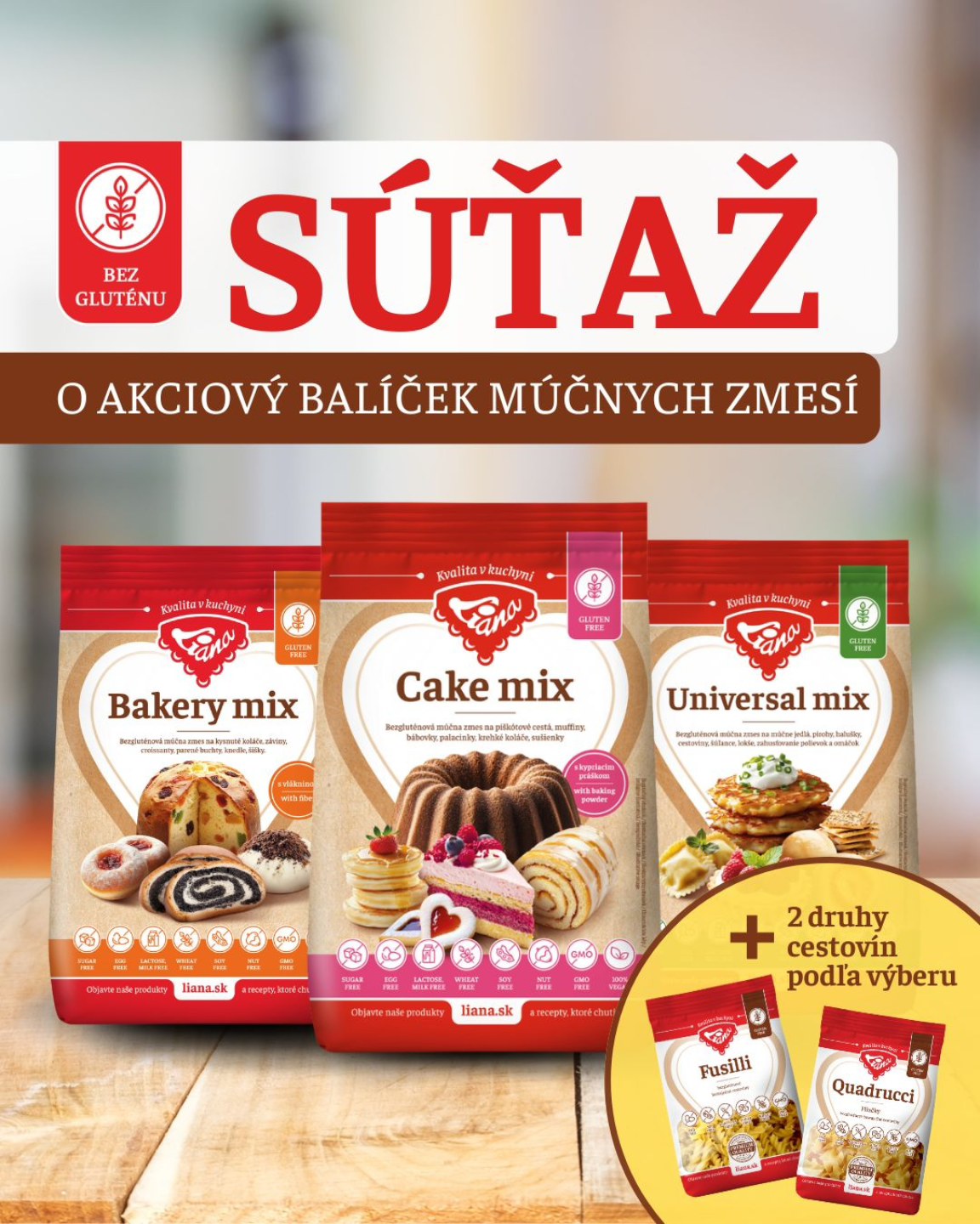 Súťaž o akciový balíček Liana &#8211; kvalita v kuchyni