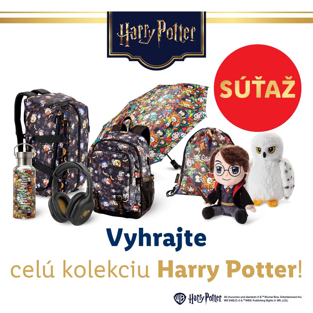VYHRAJTE celú kolekciu Harry Potter produktov