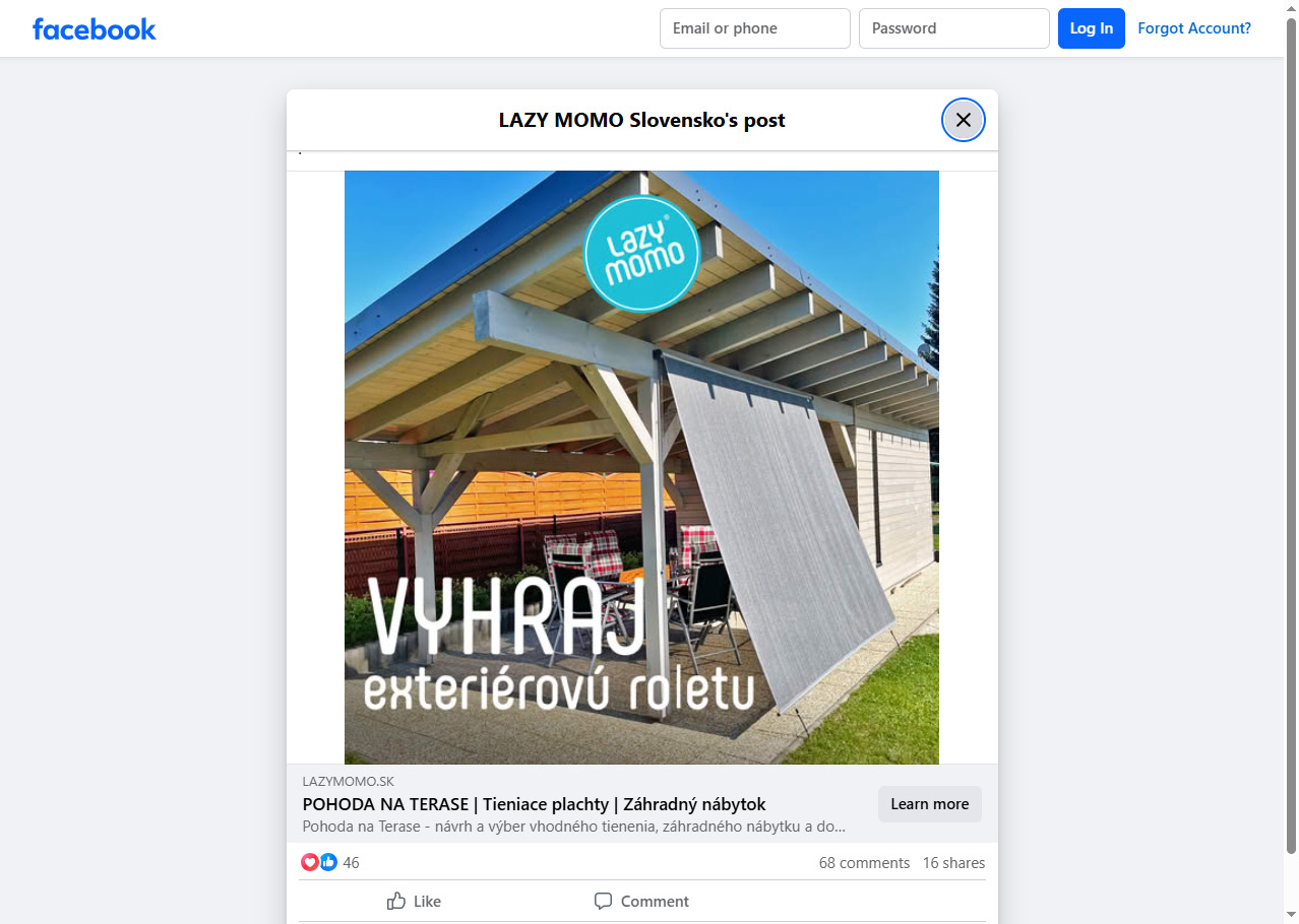 Súťaž o EXTERIÉROVÚ ROLETU COOLFIT