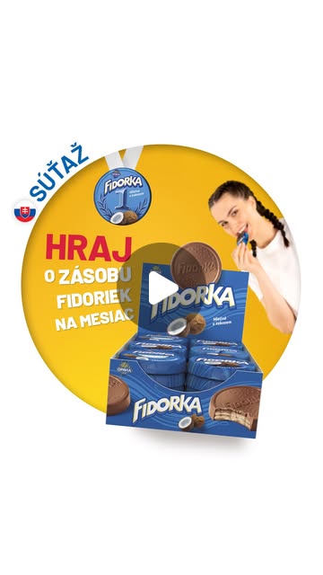 Hraj o zásobu Fidoriek na Instagrame