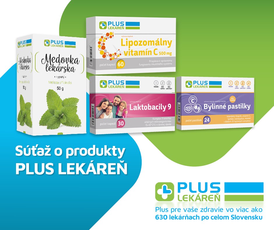 Súťaž o produkty značky PLUS Lekáreň