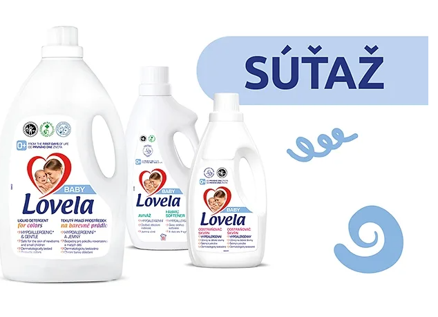 Súťaž so zn. Lovela Baby o 10 balíčkov pracích prostrie