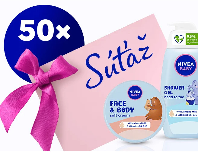 Súťaž s NIVEA o 50 balíčkov detskej starostlivosti