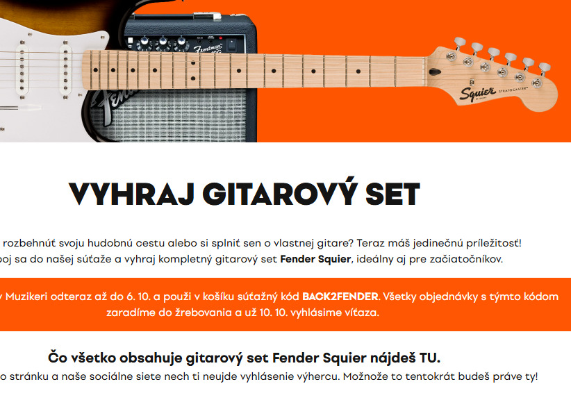 Vyhraj gitarový set