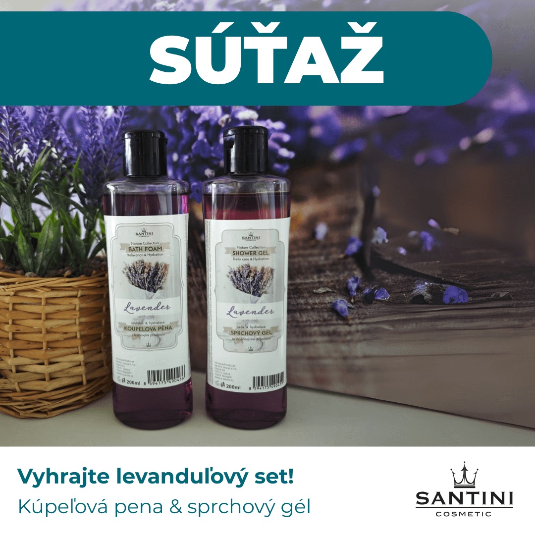 Súťaž o Levanduľový set – Sprchový gél Lavender a kúpeľ