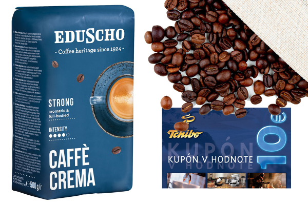 Súťaž o balíček s kávou EDUSCHO Crema Strong a darčekov