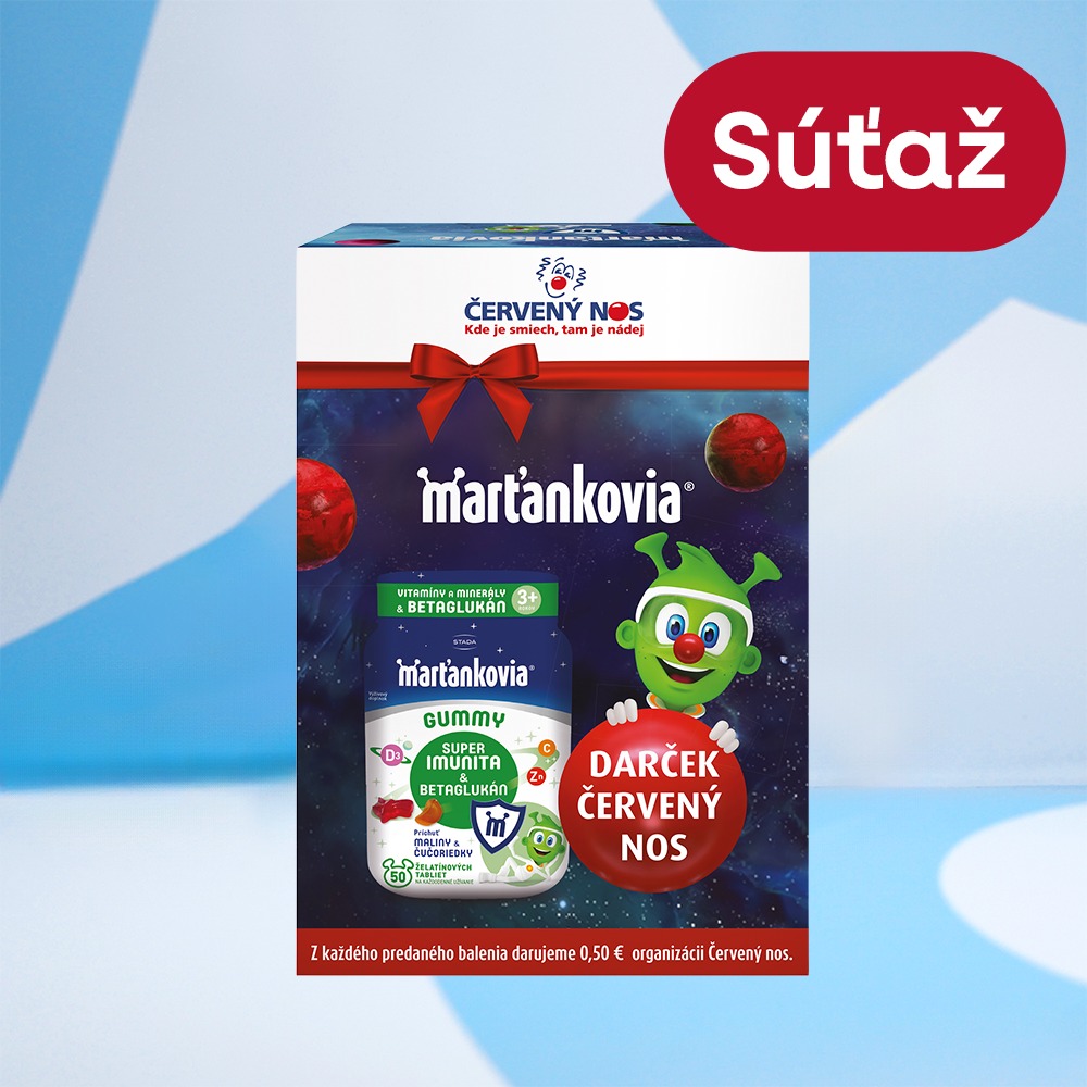 Súťaž o Želatínové tablety na podporu imunity Marťankov