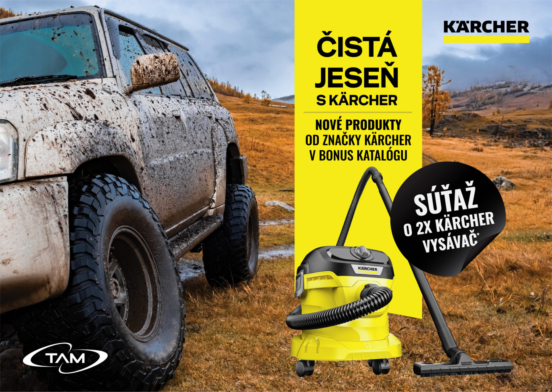 Čistá Jeseň s TAM Autohof a Kärcher: Súťaž o 2x vysávač