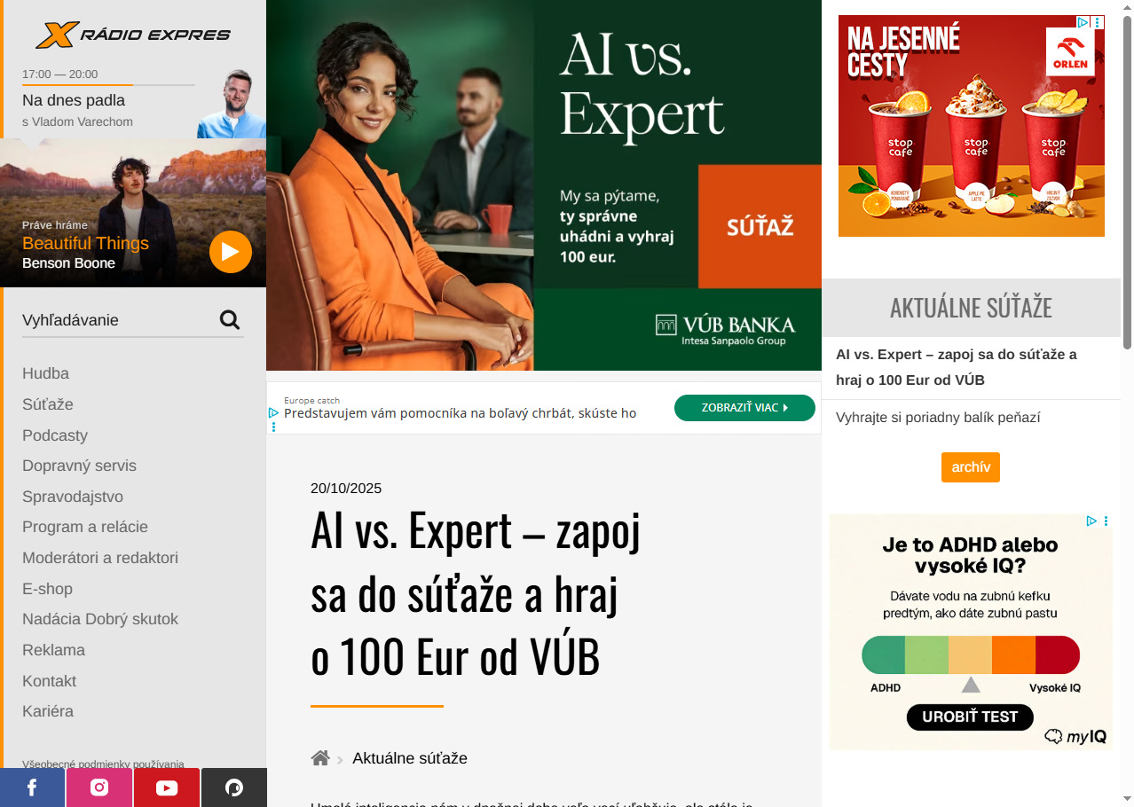 Súťažíme o 100 Eur: Zapoj sa do online súťaže s VÚB