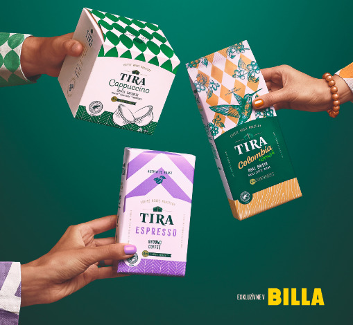 Súťaž o 3 x balenie novej kávy TIRA od BILLA