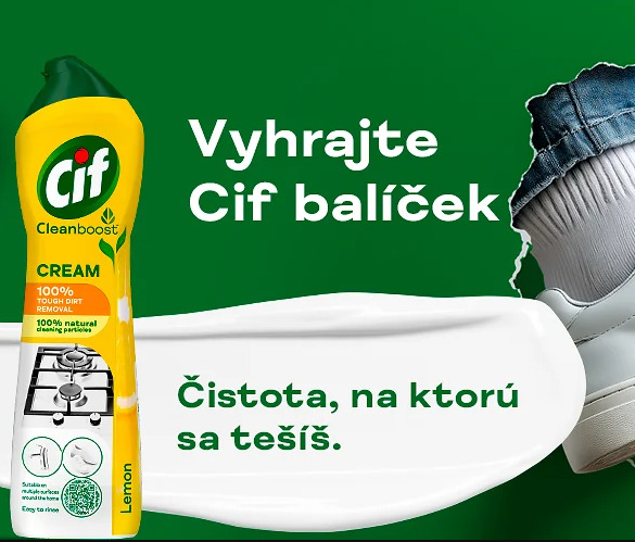 Súťaž o produktové balíčky Cif