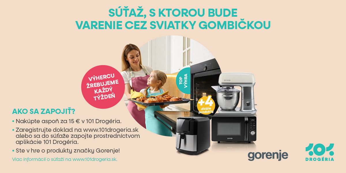 Súťažte s 101 Drogéria a varenie cez sviatky pôjde ako 